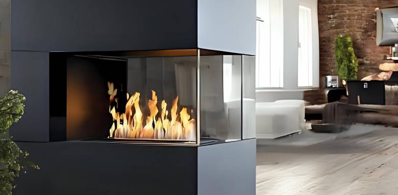 Cheminée bioéthanol design contemporain à Francheville 69340