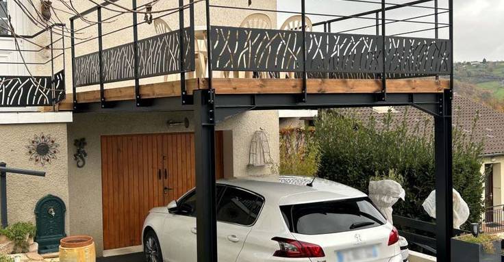 Terrasse sur pilotis Cenon