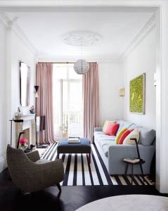 Un salon tout en longueur