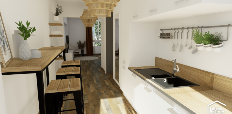 Plan 3D cuisine