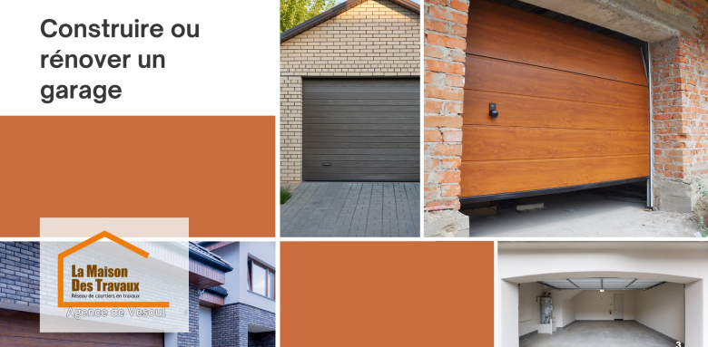 Construction et rénovation de garage à Vesoul – Besoin d’un garage neuf ou à rénover ? Contactez La Maison Des Travaux de Vesoul pour un projet clé en main et sur mesure.