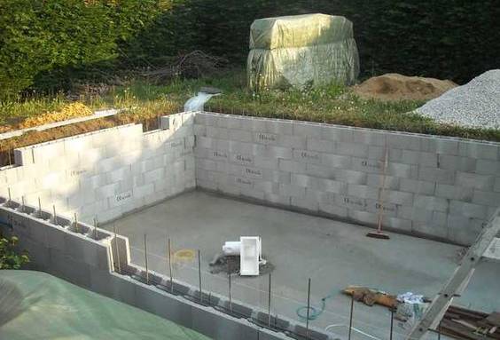 Radier de piscine