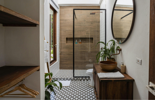 Douche à l'italienne