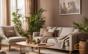 Intérieur avec couleur tendance Moccha Mousse