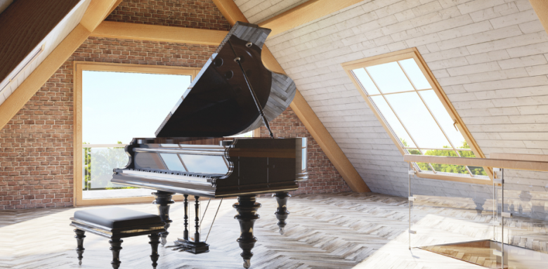 Aménagement des combles pour pièce musique