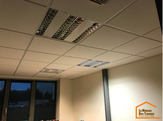 Faux-plafond d’un cabinet d’expertise comptable à Saint-Contest (14280)