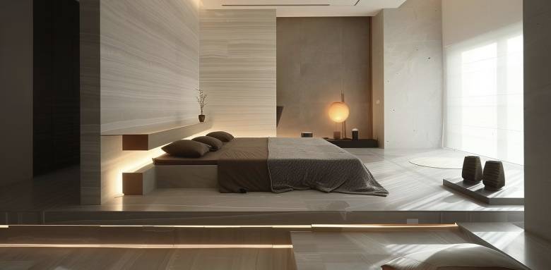 Esprit quiet Luxury dans une chambre