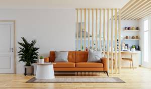 Un living room bien pensé qui sépare les fonctions