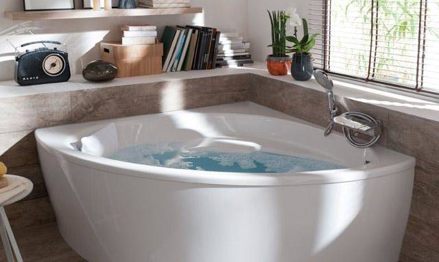 baignoire d'angle acrylique