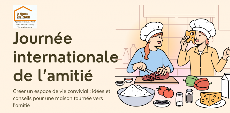 Célébrez l’amitié en créant une cuisine ouverte et chaleureuse qui favorise les moments de partage et les liens durables.