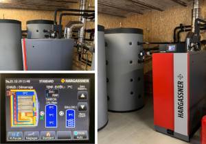 Chaudière à bûchettes compressées