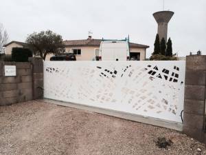  Installation de portail coulissant en aluminium - Montauban 82