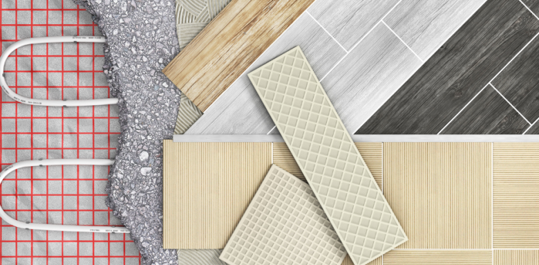 Chauffage au sol dans la salle de bain