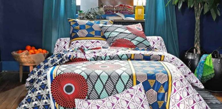 Linge de lit imprimé wax