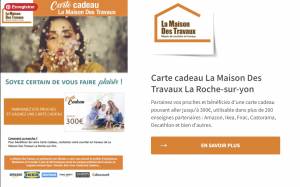 Carte cadeau La Maison des Travaux
