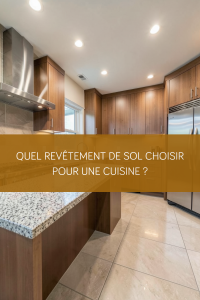 Carrelage grand format dans une cuisine rénovée