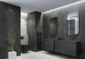 salle de bain béton ciré