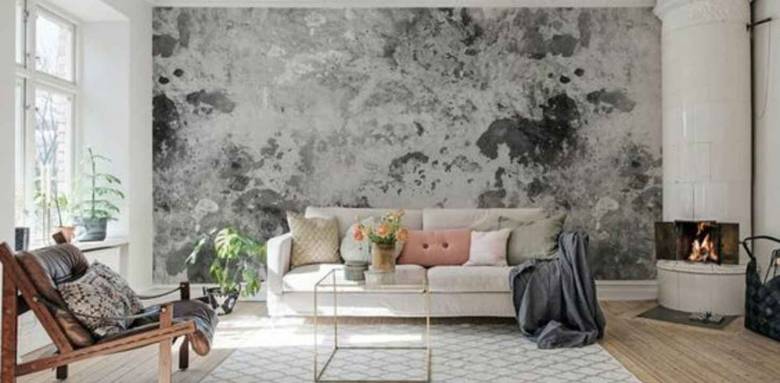 Trash wall en peinture coloris blanc /noir