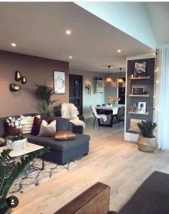 Travaux de peinture intérieure, peinture décorative colorée sur plafond - Nantes 44