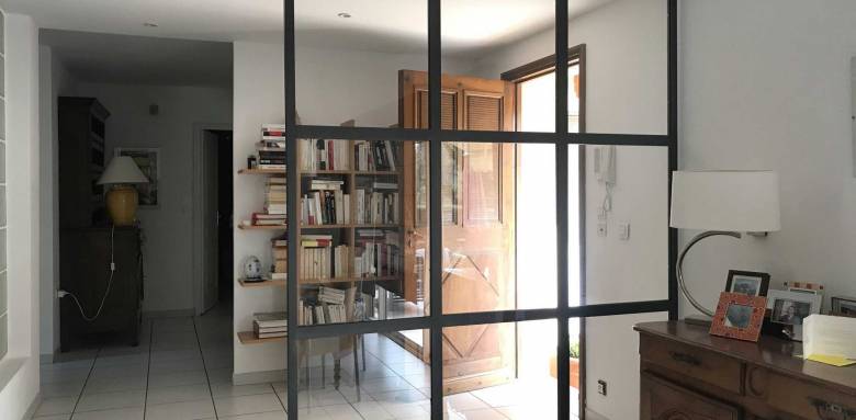 Verrière d'intérieur entre cuisine et entrée COULIDOOR