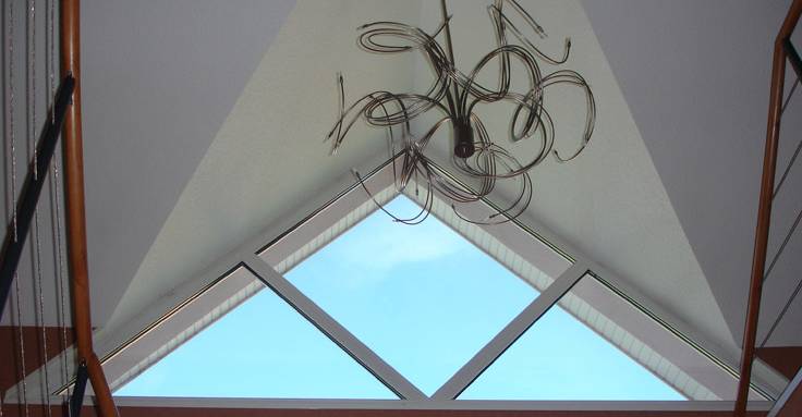 Aménagement ouverture en pignon pour fenêtre triangulaire