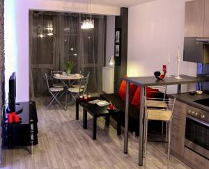 Micro appartement/studio avec petite loggia après rénovation