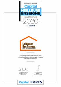 La Maison Des Travaux élue meilleure enseigne 2020 pour sa qualité de service à Deauville