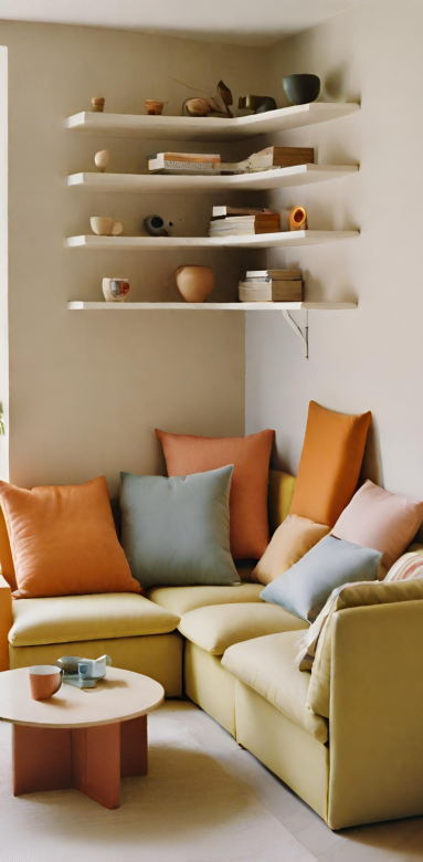 Aménager une pièce de vie asymétrique