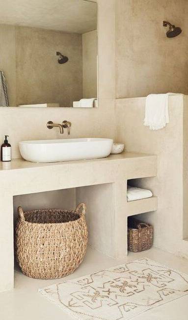 Béton ciré - plan de travail