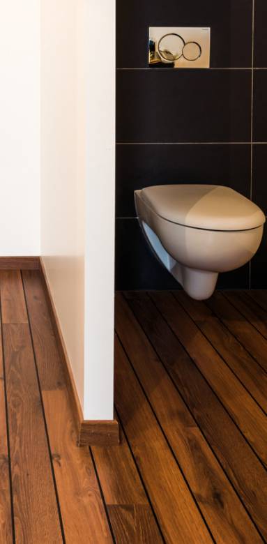 Des idées pour séparer les wc du reste de la salle de bain