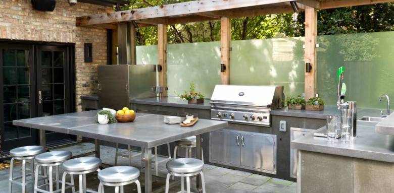 cuisinie extérieure inox