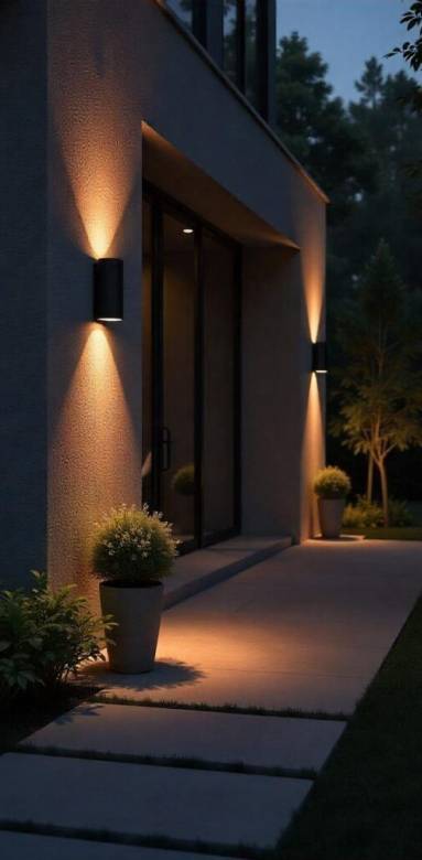 Eclairage mural terrasse