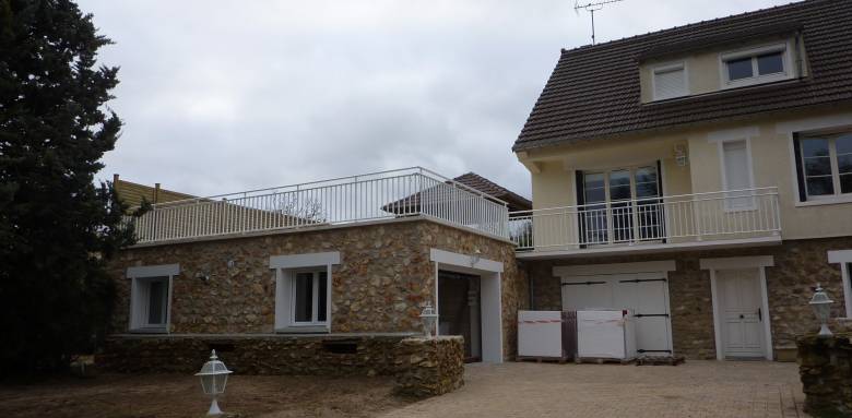 Extension de maison avec toit terrasse - Nantes 44