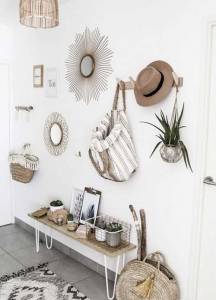 Entrée au style bohème chic