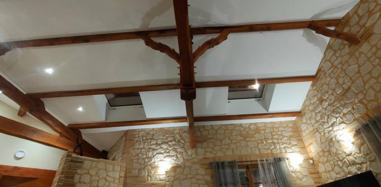 Plafond après pose d'une toile tendue - Montauban 82