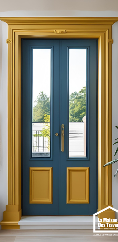 encadrement porte peinture couleur