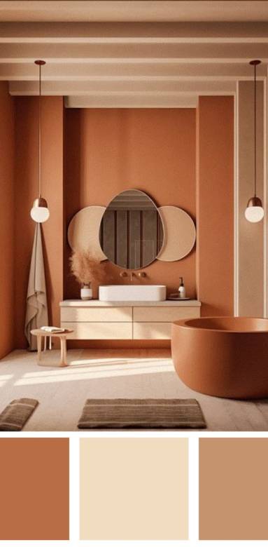 Salle de bains Terracotta