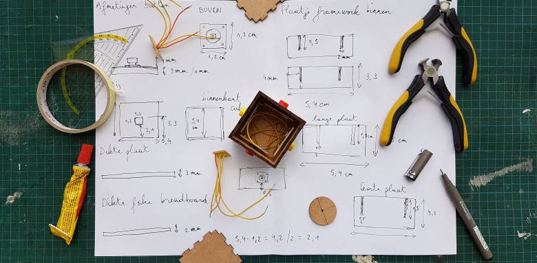 Croquis de plan pour préparer permis de construire