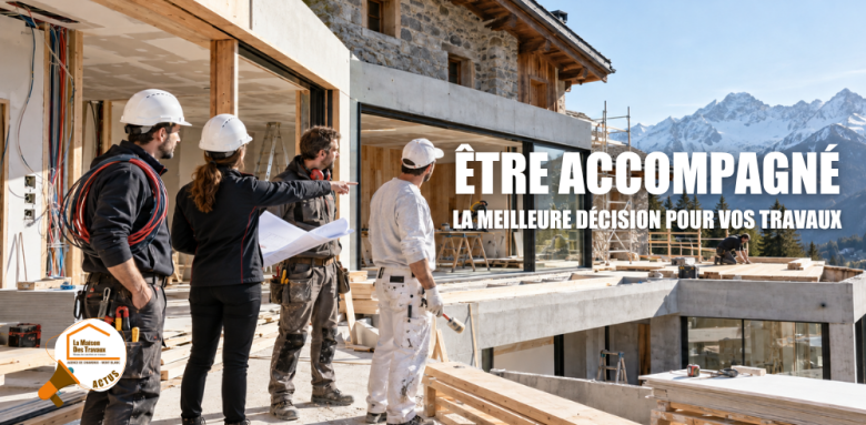 La Maison des Travaux Chamonix, courtier en travaux Chamonix, rénovation maison Chamonix, rénovation appartement Chamonix, appartement station Chamonix
