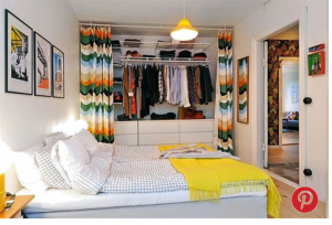 Dressing dans une petite chambre