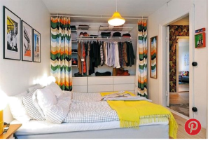 Dressing dans une petite chambre