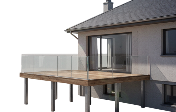 Terrasse sur pilotis Thonon les bains