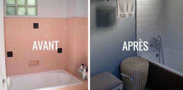 Rénover une résidence secondaire, salle de bain avant / après - Nantes 44