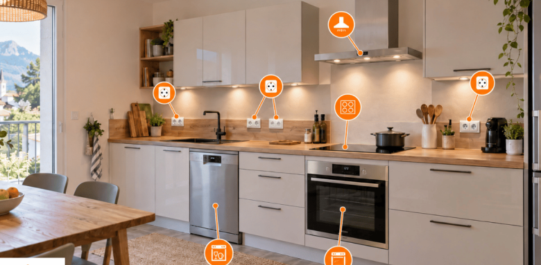 Rénovation électrique Cuisine à Vinay