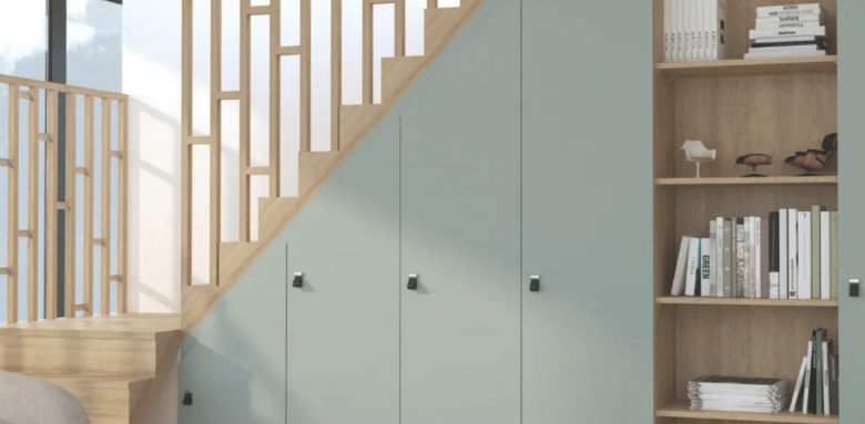 Rangements sur-mesure sous les escaliers (Caseo)