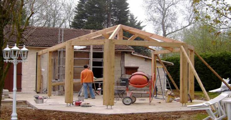Travaux de construction d'une extension de maison en bois - Bourg-en-Bresse Ambérieu-en-Bugey 01