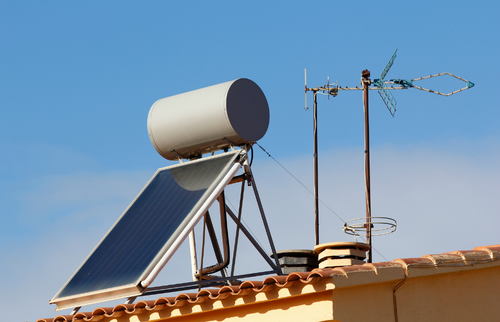 Panneau solaire incliné