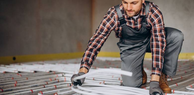  Installation d'un plancher chauffant dans la salle de bain - Montauban 82