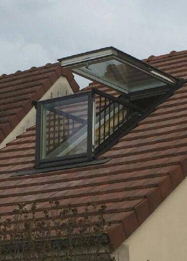 Installation d'une verrière balcon VELUX en Essonne