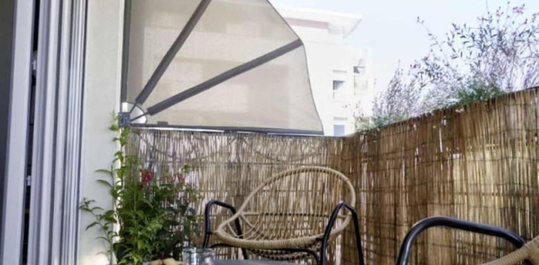 Brise-vue balcon éventail